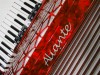 Aliante 3 voice piano accordion Red